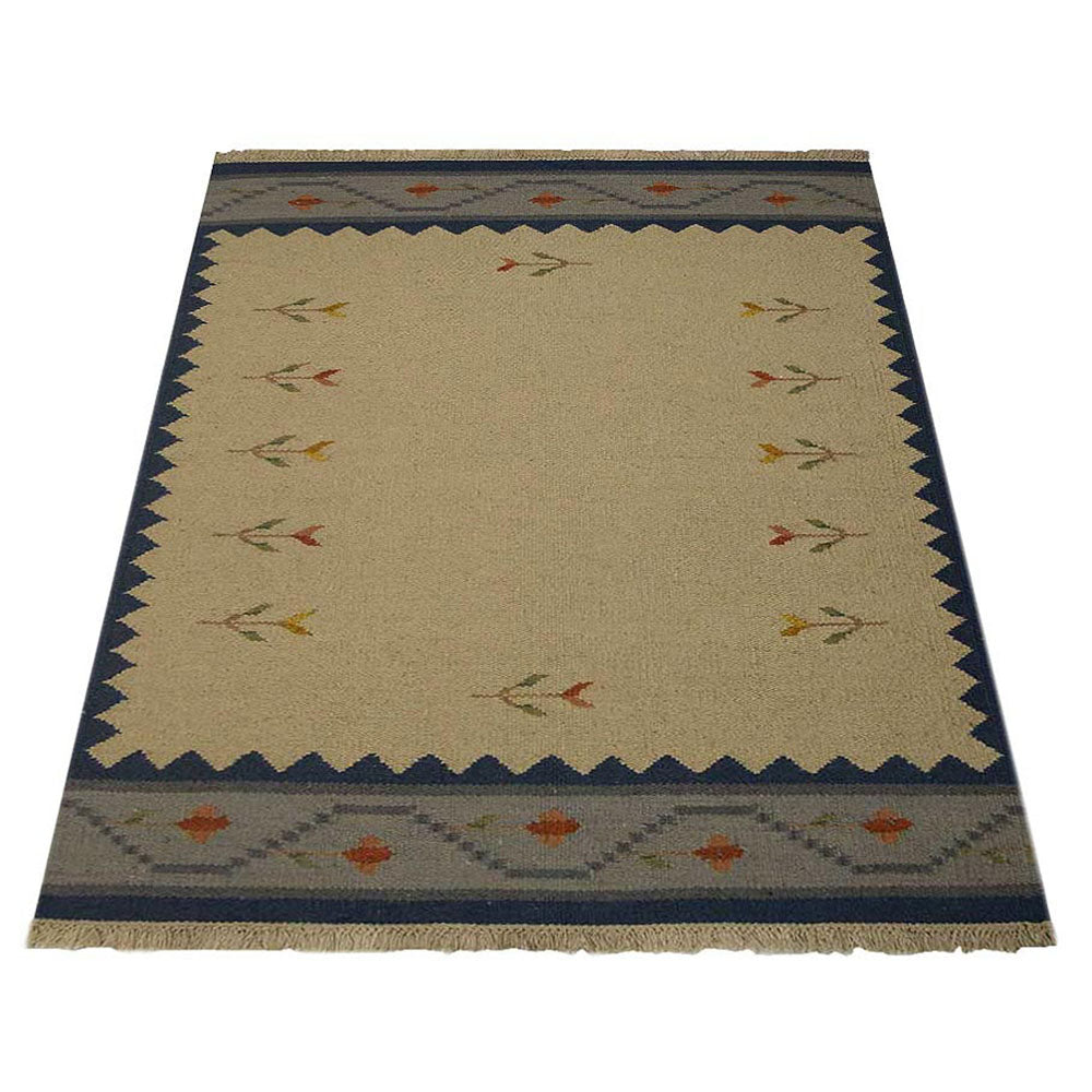 Ophir Hand Woven Flat Weave Kilim Wool Area Rug