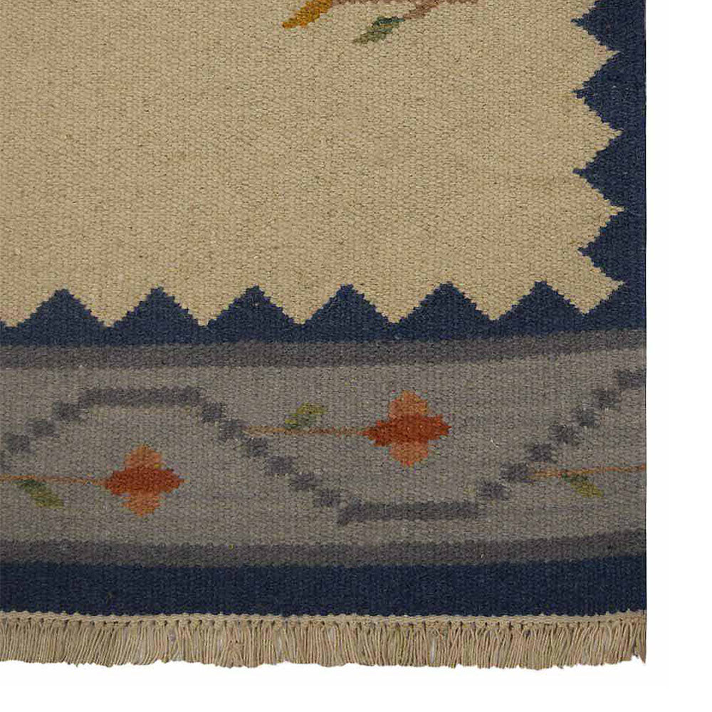 Ophir Hand Woven Flat Weave Kilim Wool Area Rug