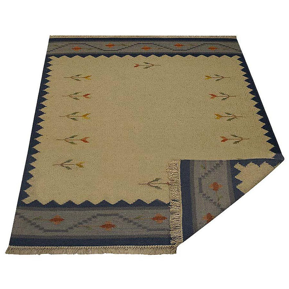 Ophir Hand Woven Flat Weave Kilim Wool Area Rug