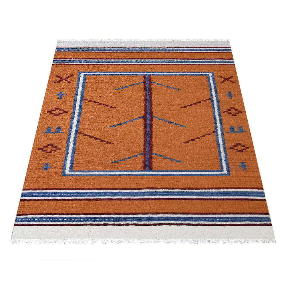 Els Hand Woven Flat Weave Kilim Rug