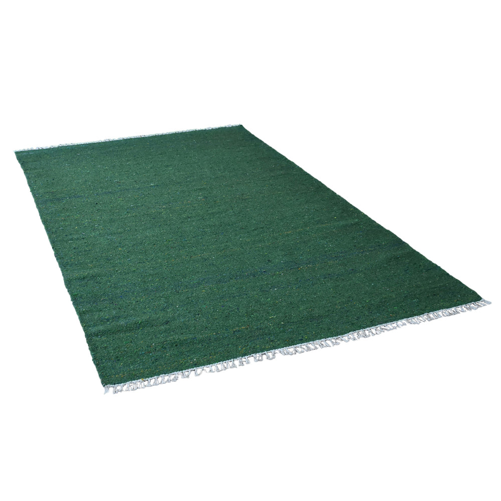 Solid Hand Woven Flat Weave Skittles Kilim Rug