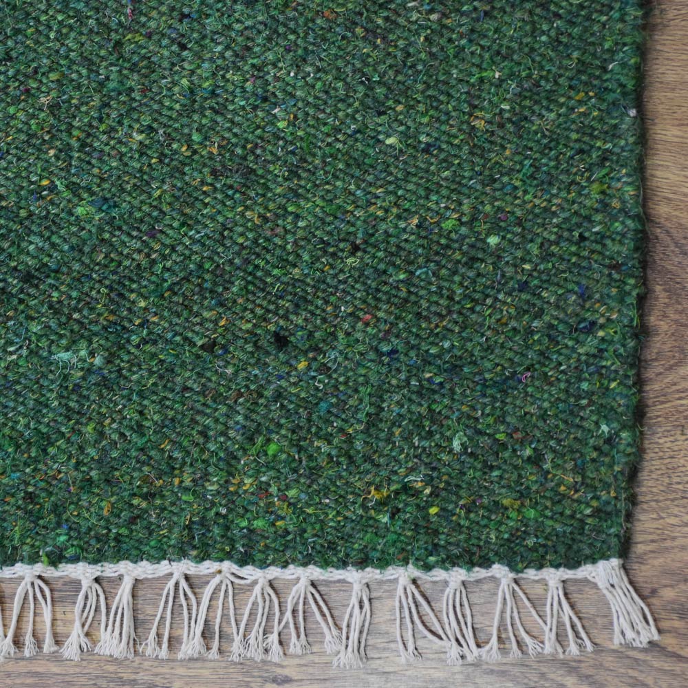 Solid Hand Woven Flat Weave Skittles Kilim Rug