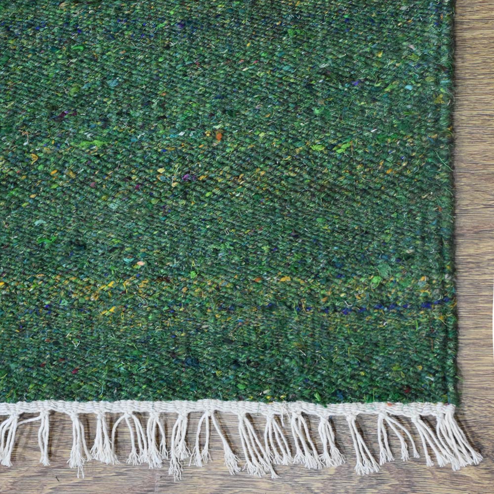 Solid Hand Woven Flat Weave Skittles Kilim Rug