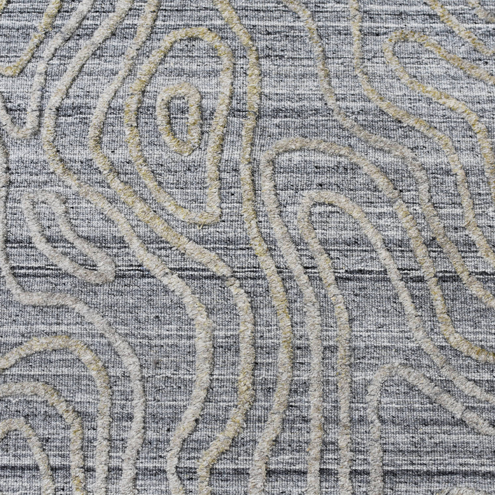 Tide Hand Woven Overtufted Kilim Rug