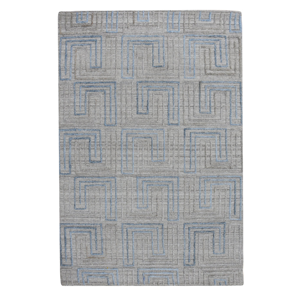 Maze Hand Woven Overtufted Kilim Rug