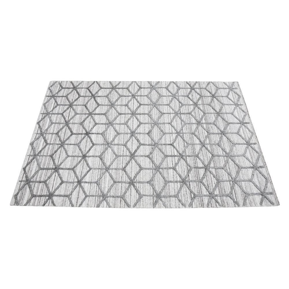 Cube Hand Woven Overtufted Kilim Rug
