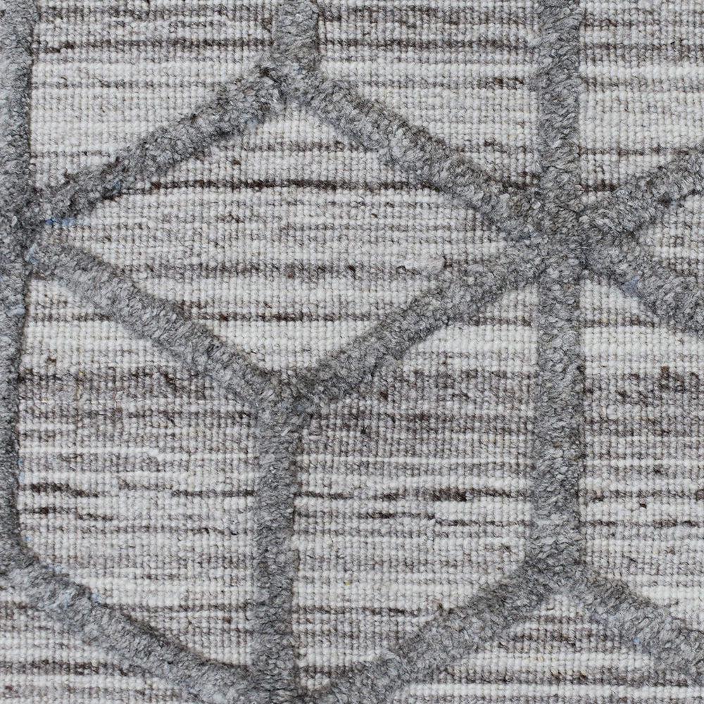 Cube Hand Woven Overtufted Kilim Rug