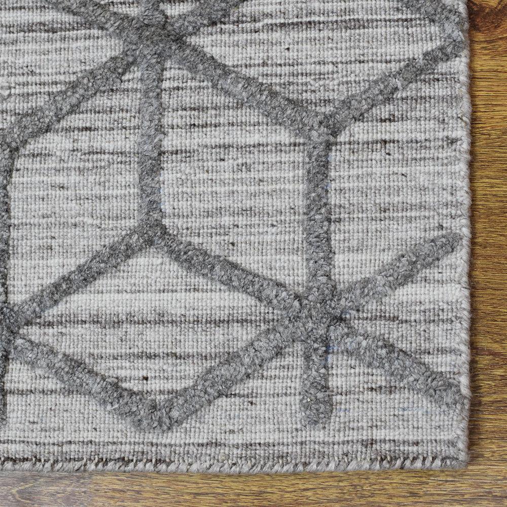 Cube Hand Woven Overtufted Kilim Rug