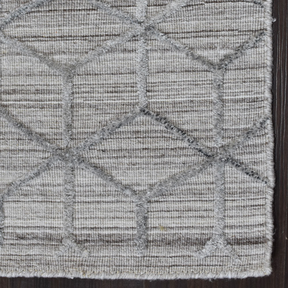 Cube Hand Woven Overtufted Kilim Rug
