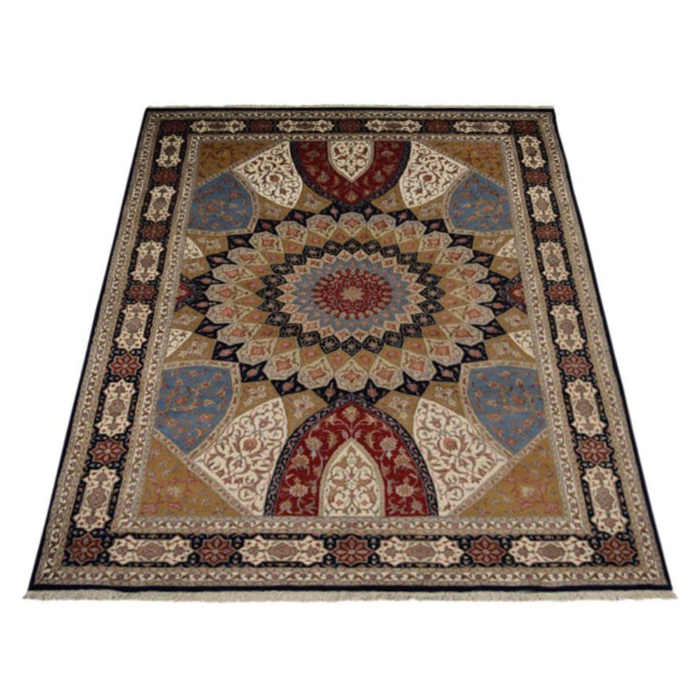 Mandala Hand Knotted Isfahan Oriental Rug