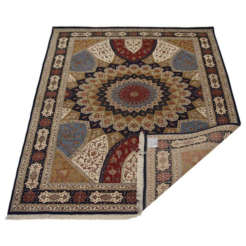 Mandala Hand Knotted Isfahan Oriental Rug