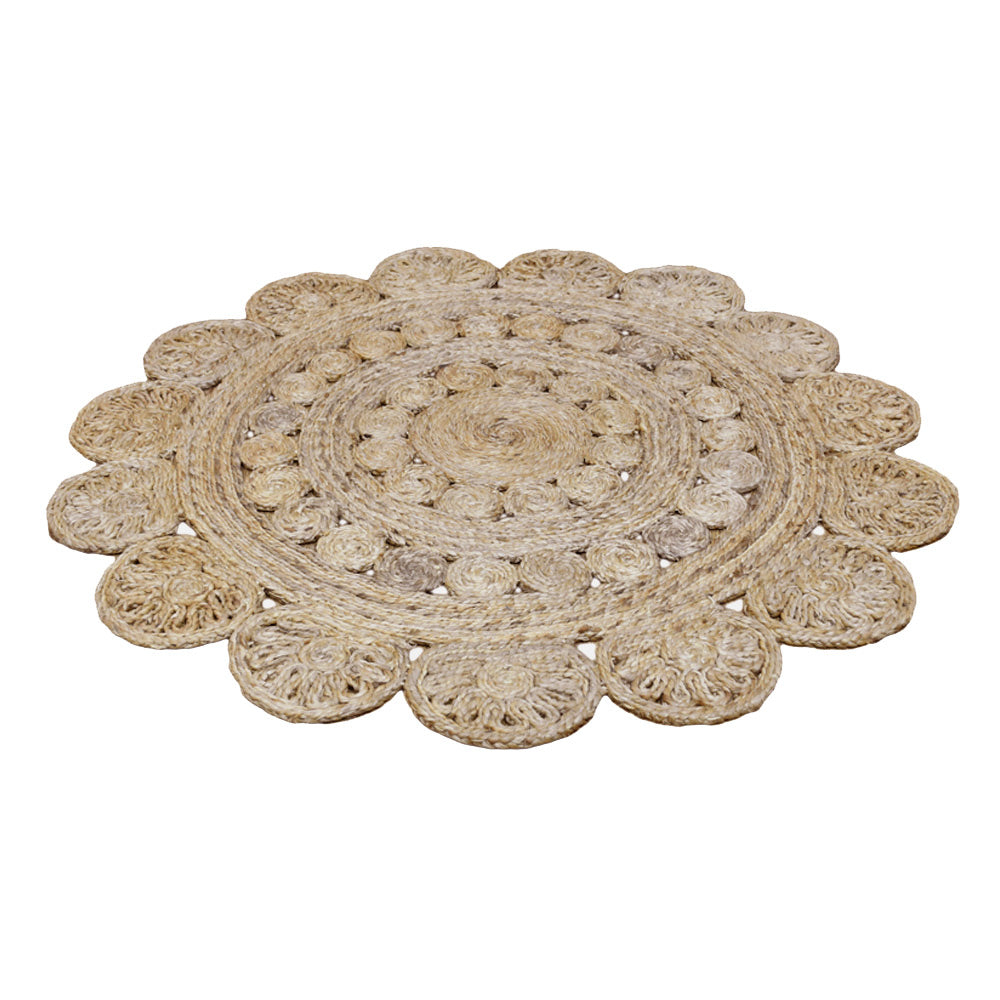 Sunburst Hand Woven Jute Rug