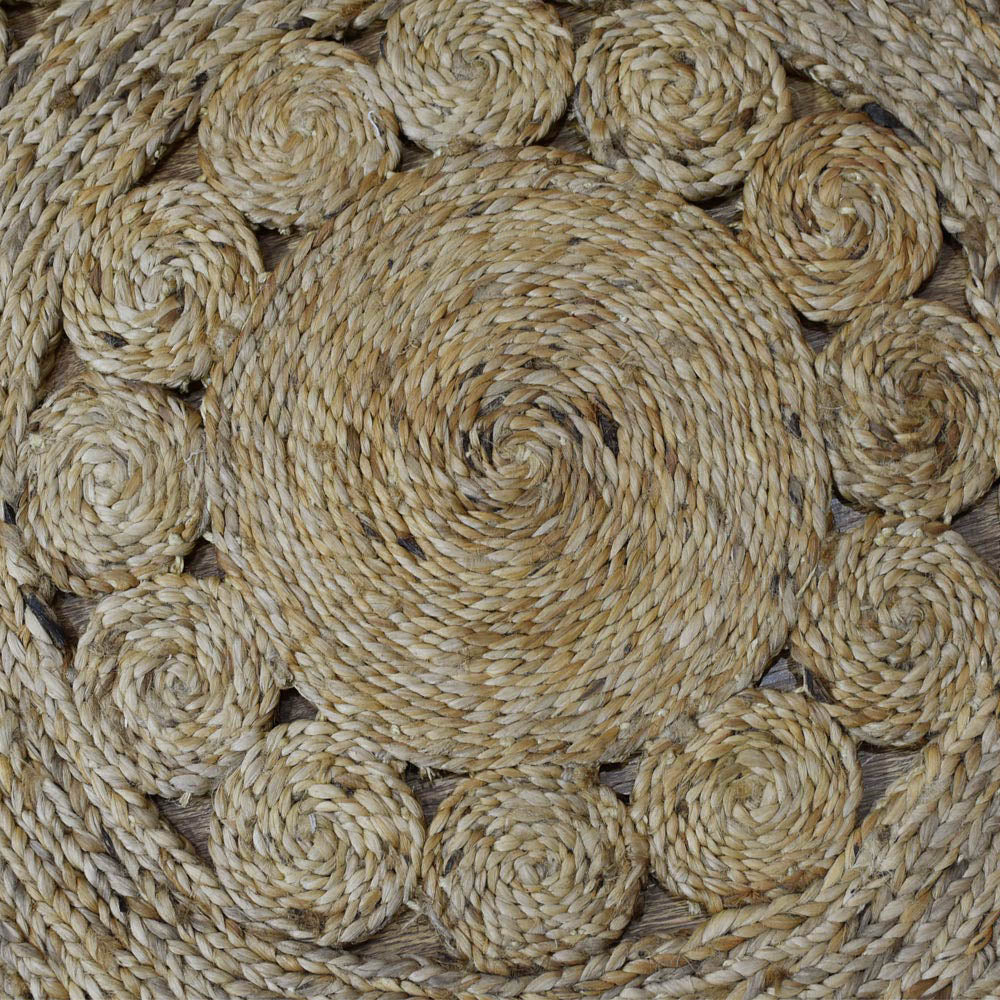 Sunburst Hand Woven Jute Rug