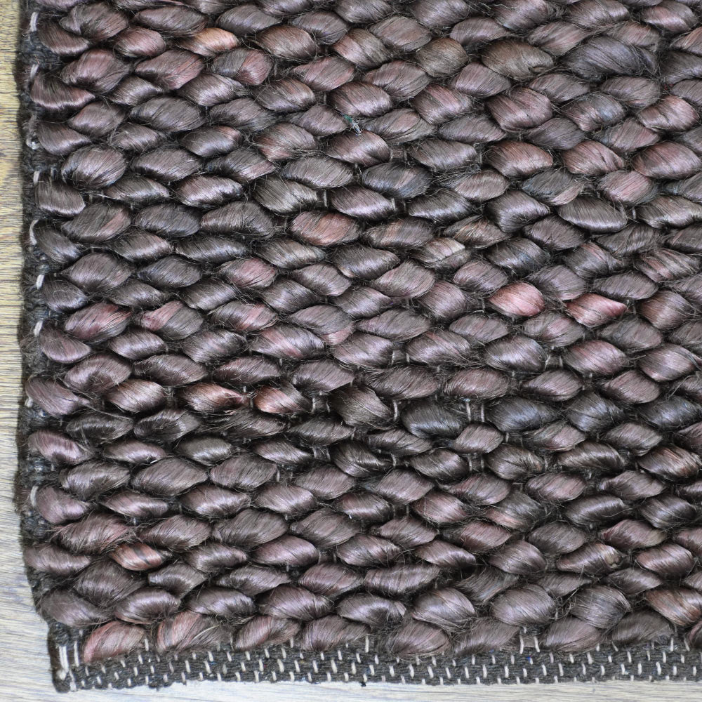 Brown Hand Woven Jute Rug