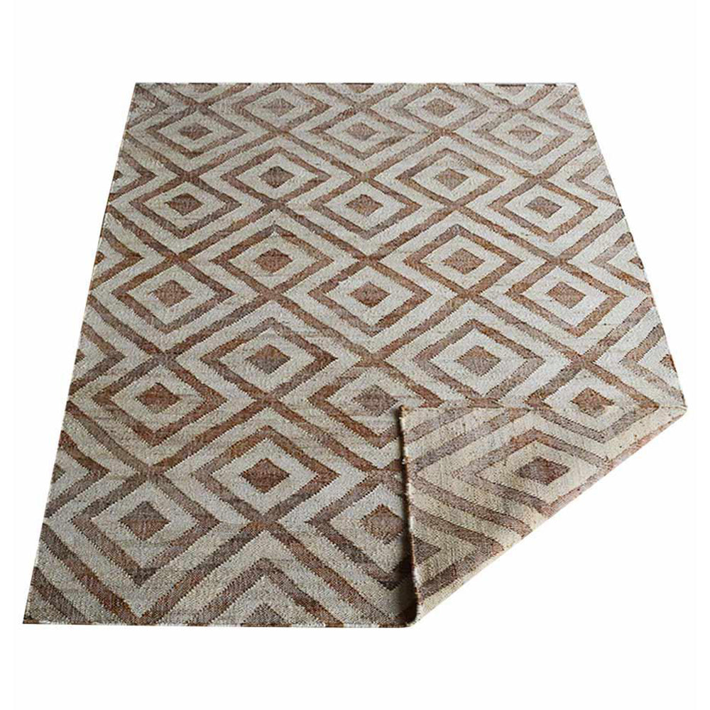 Diamond Flat Weave Kilim Jute Rug