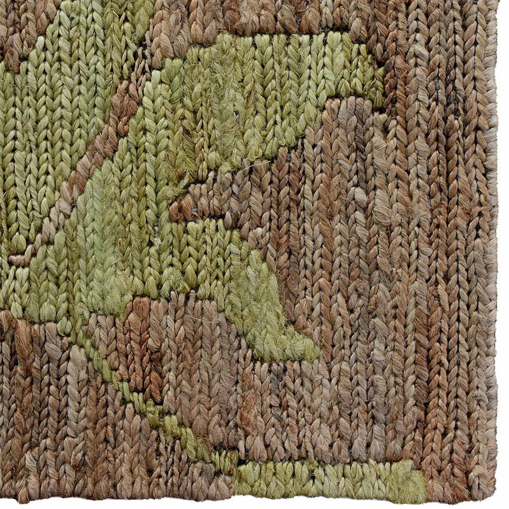 Wildflower Hand Knotted Sumak Jute Rug