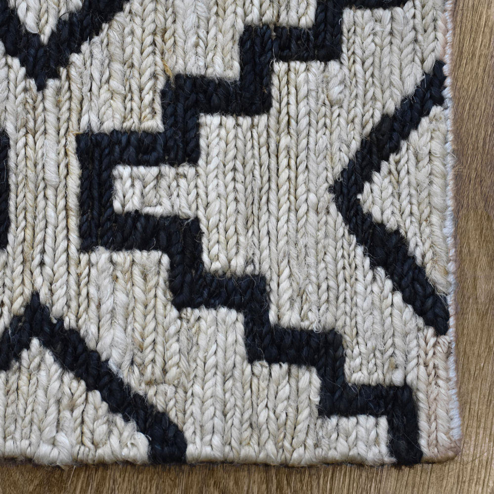 Aztec Hand Knotted Soumak Jute Rug