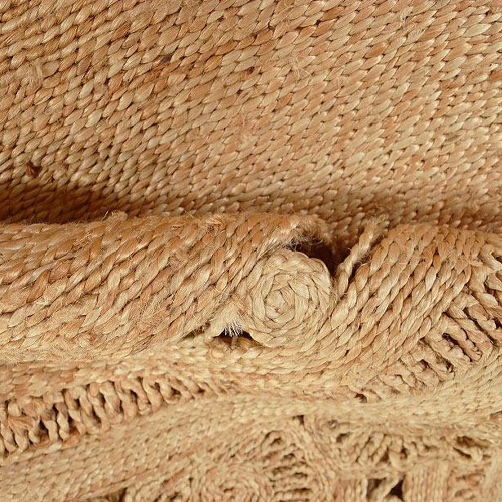 Serene Oval Hand Woven Jute Rug