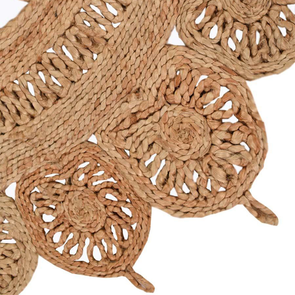 Serene Oval Hand Woven Jute Rug