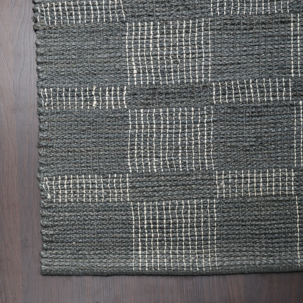 Gridlock Hand Woven Washable Jute Rug