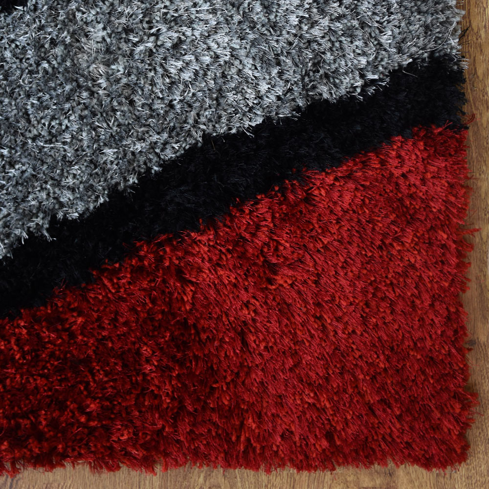 Moden Polyester Hand Tufted Shag Rug