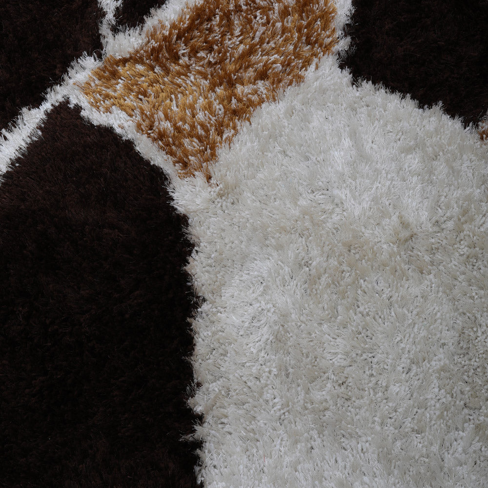 Patchwork Hand Tufted Shag Rug
