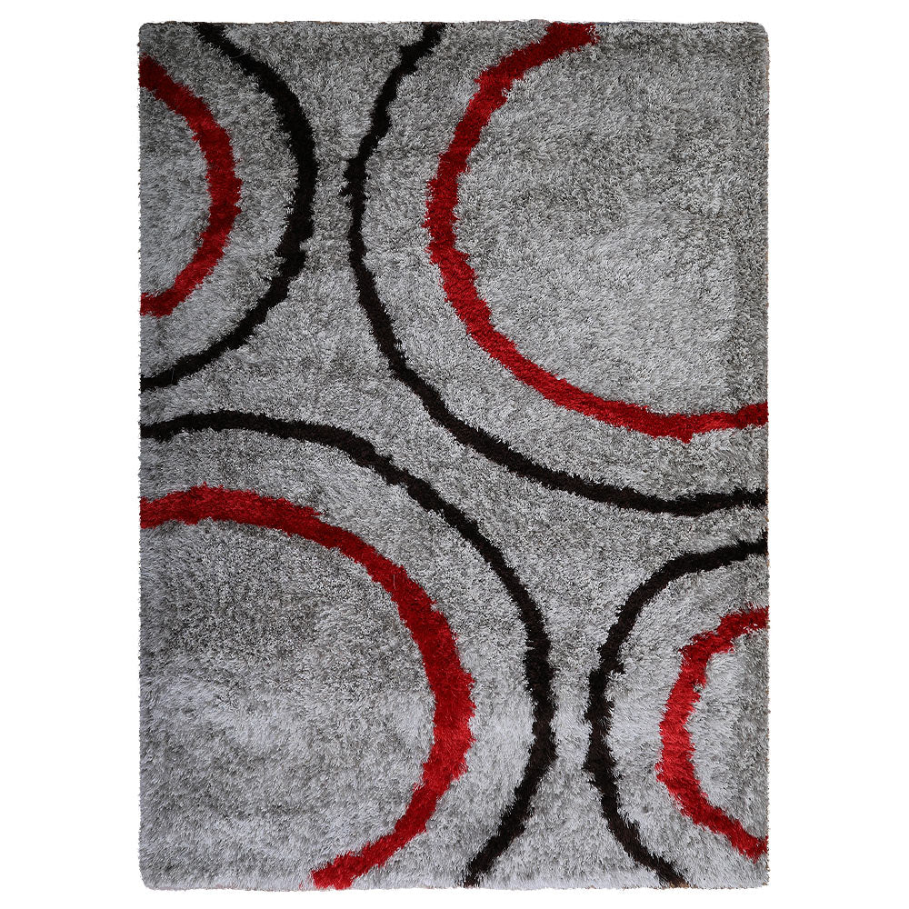 Cosmic Rings Hand Tufted Shag Rug