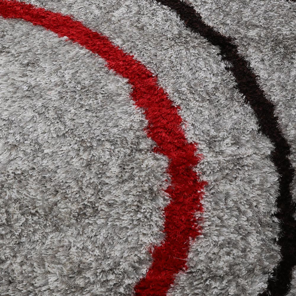 Cosmic Rings Hand Tufted Shag Rug
