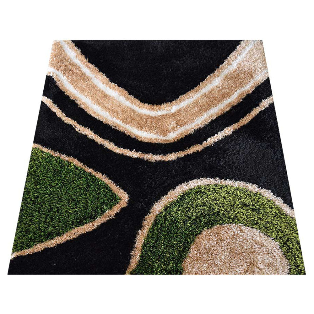 Verdant Waves Hand Tufted Shag Rug