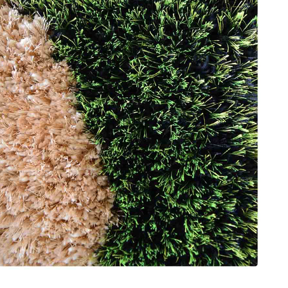 Verdant Waves Hand Tufted Shag Rug
