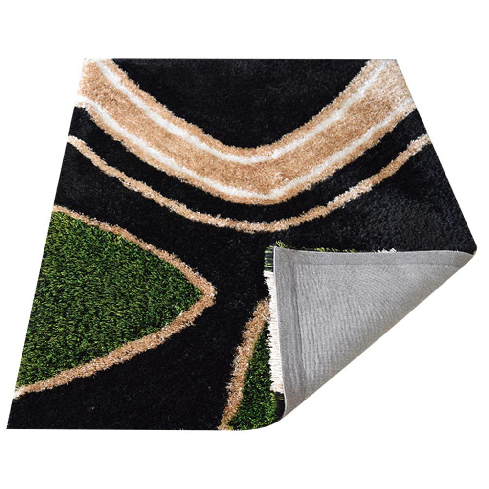 Verdant Waves Hand Tufted Shag Rug