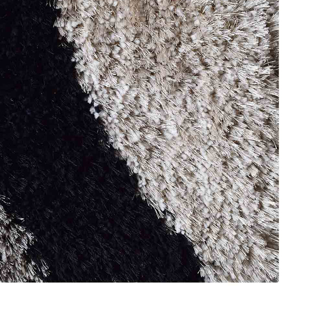 Sable Hand Tufted Shag Polyester Area Rug