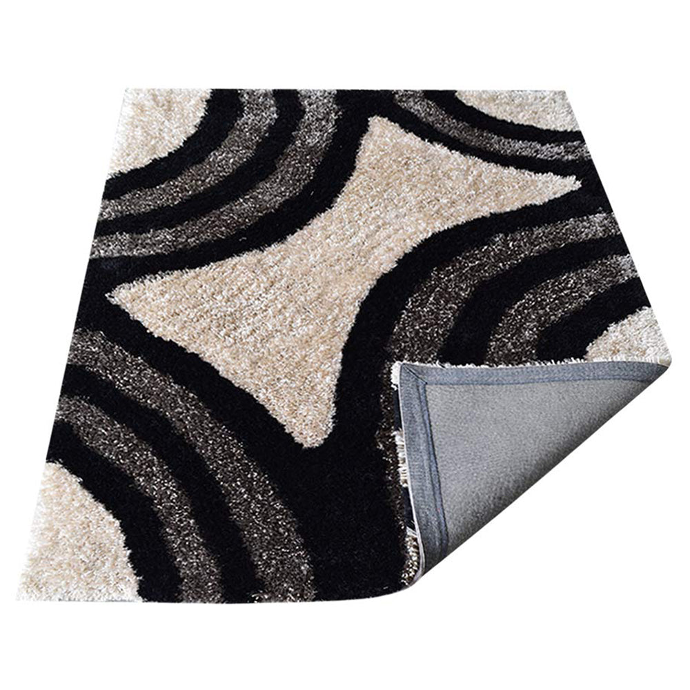 Sable Hand Tufted Shag Polyester Area Rug