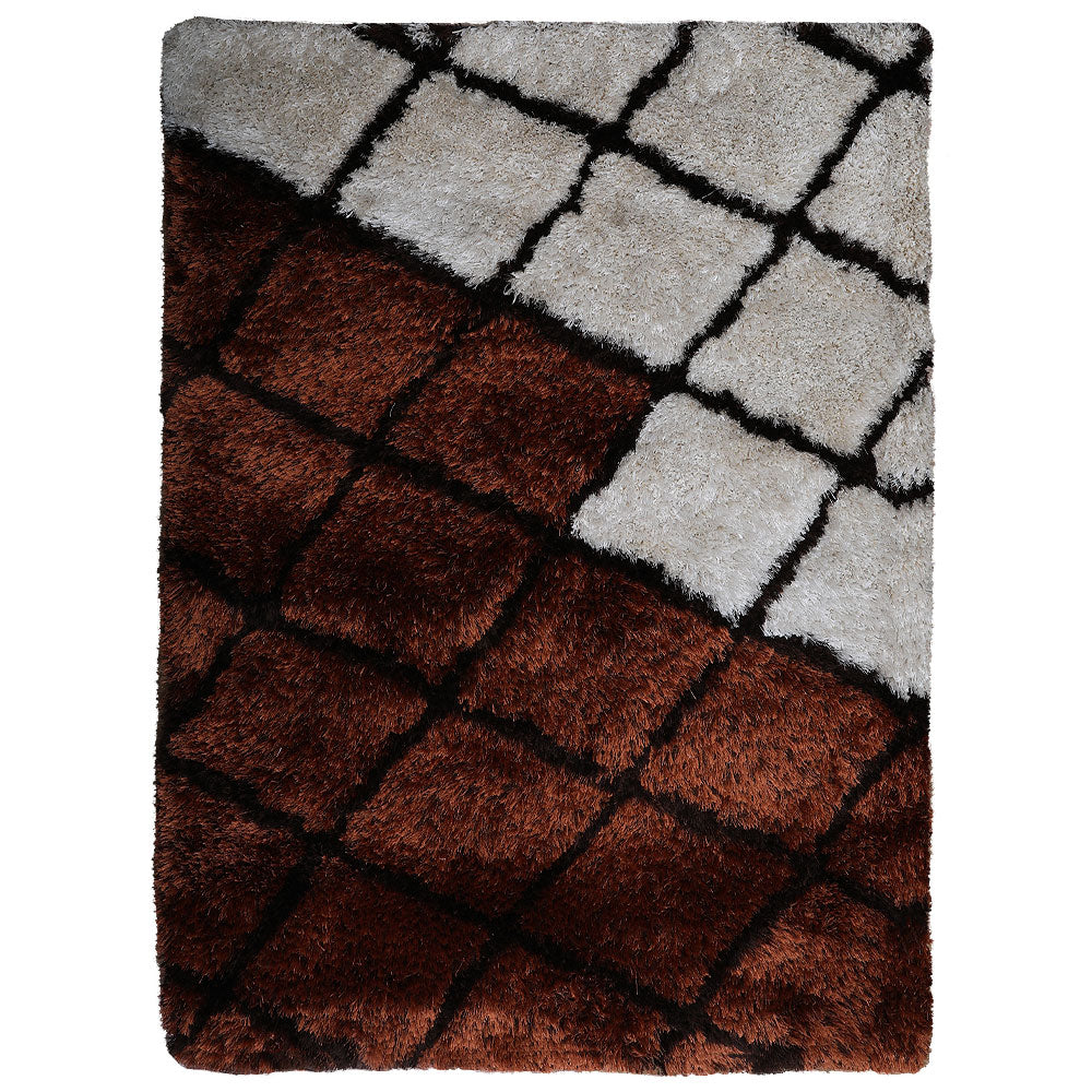 Crosshatch Hand Tufted Shag Rug