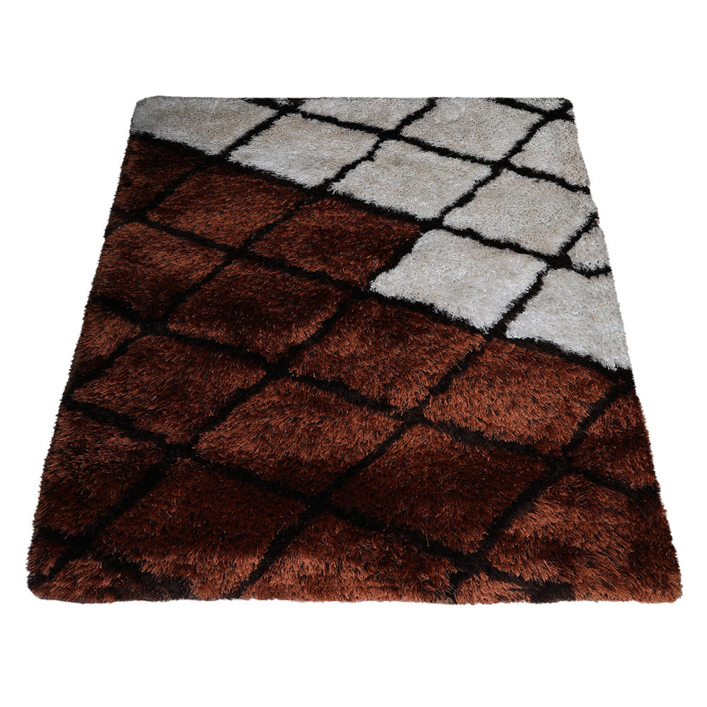 Crosshatch Hand Tufted Shag Rug