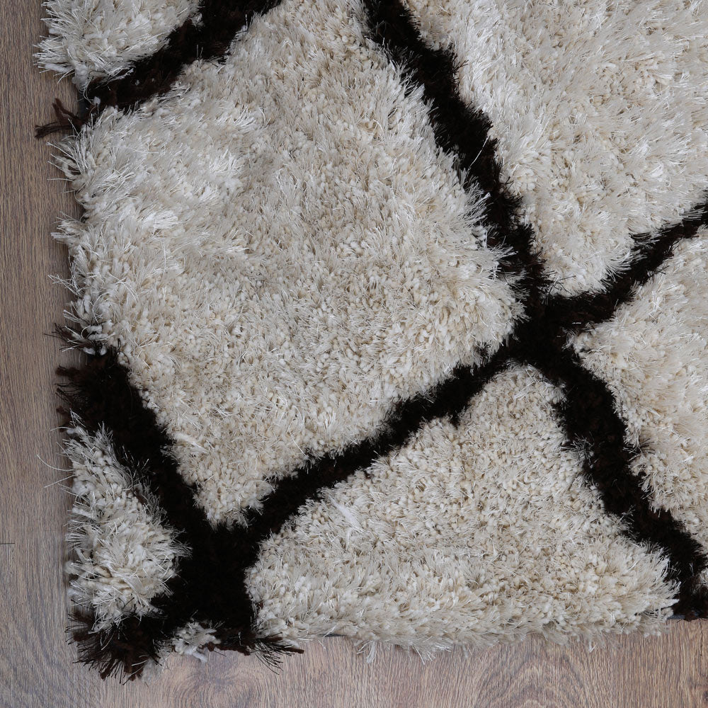 Crosshatch Hand Tufted Shag Rug