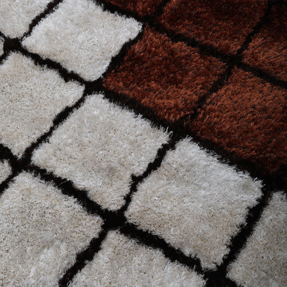 Crosshatch Hand Tufted Shag Rug