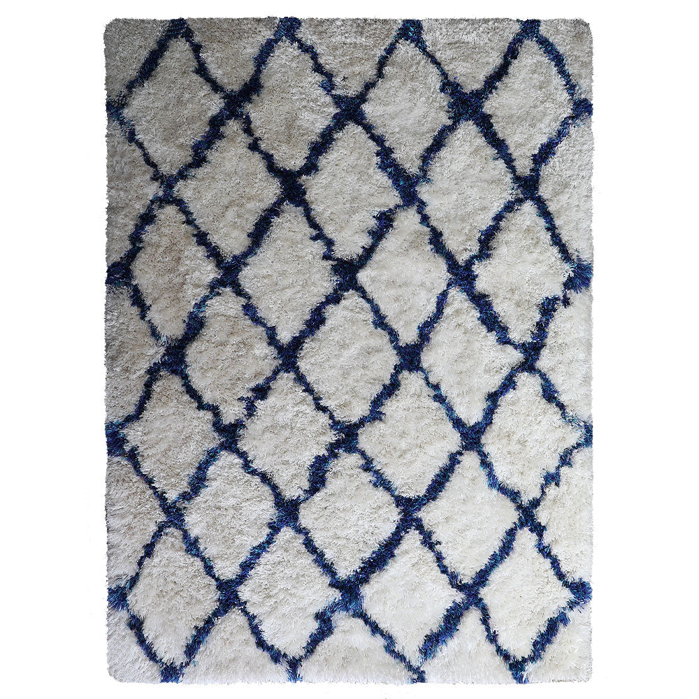 Rithika Hand Tufted Shag Polyester Area Rug