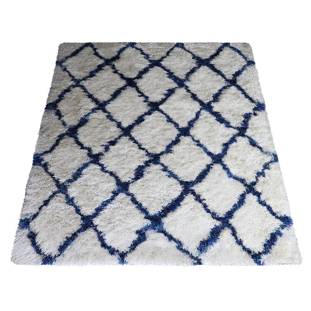Rithika Hand Tufted Shag Polyester Area Rug