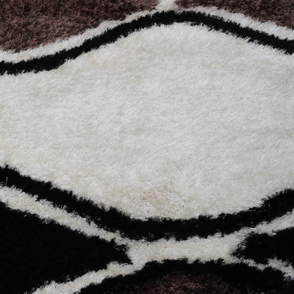 Waves Hand Tufted Shag Rug
