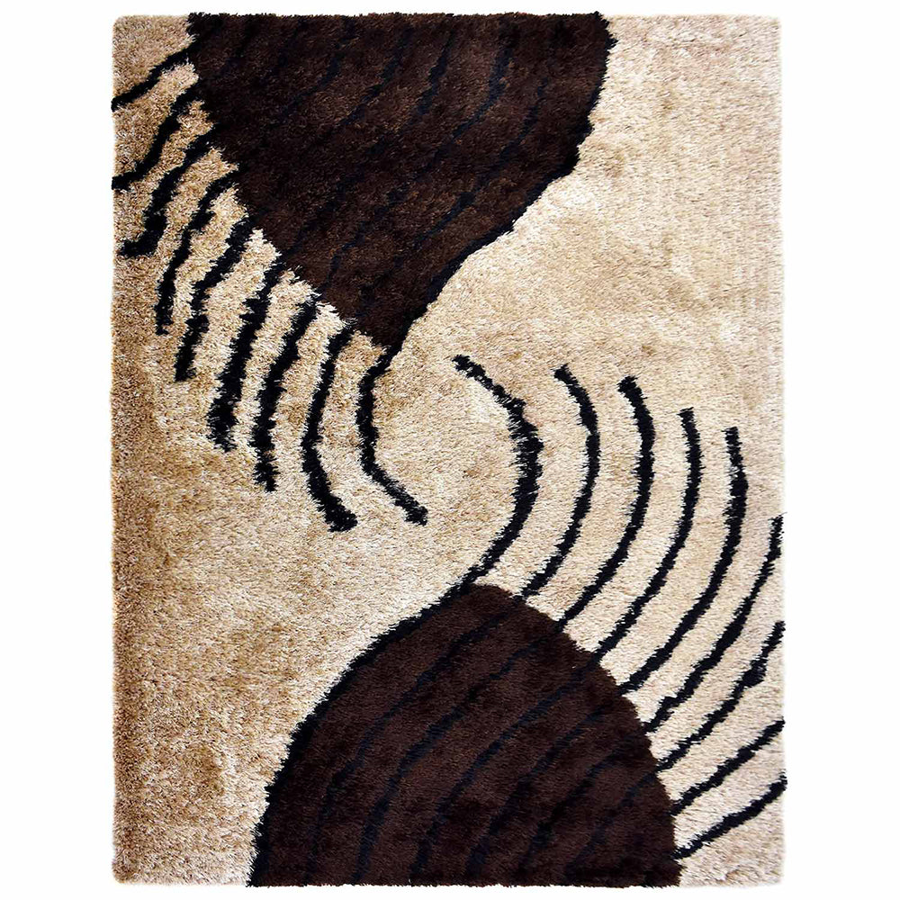 Niamh Hand Tufted Shag Polyester Area Rug