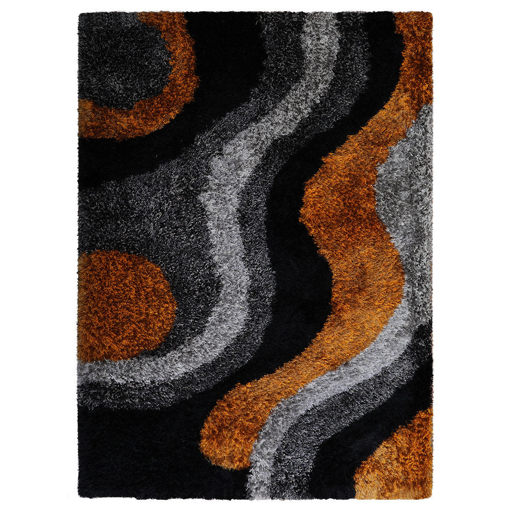 Flint Hand Tufted Shag Polyester Area Rug