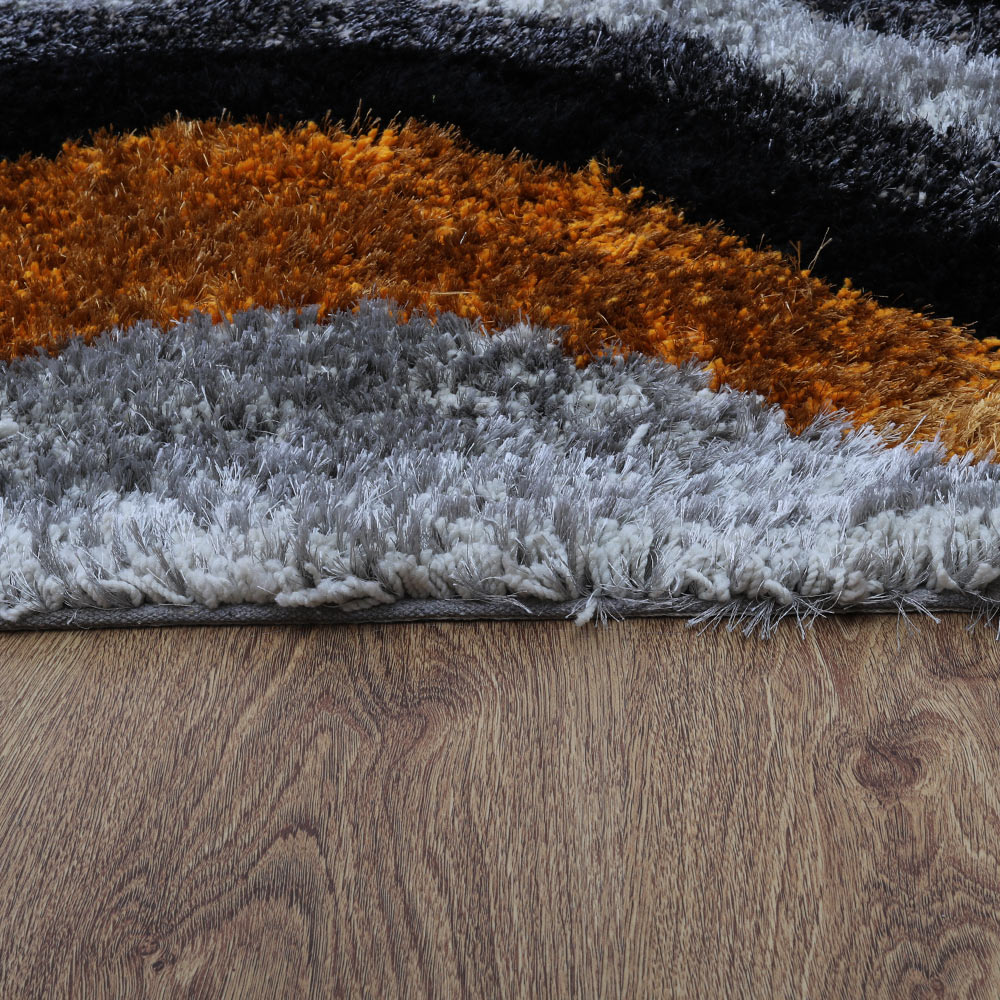 Flint Hand Tufted Shag Polyester Area Rug