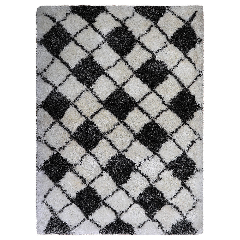 Mosaic Hand Tufted Shag Rug