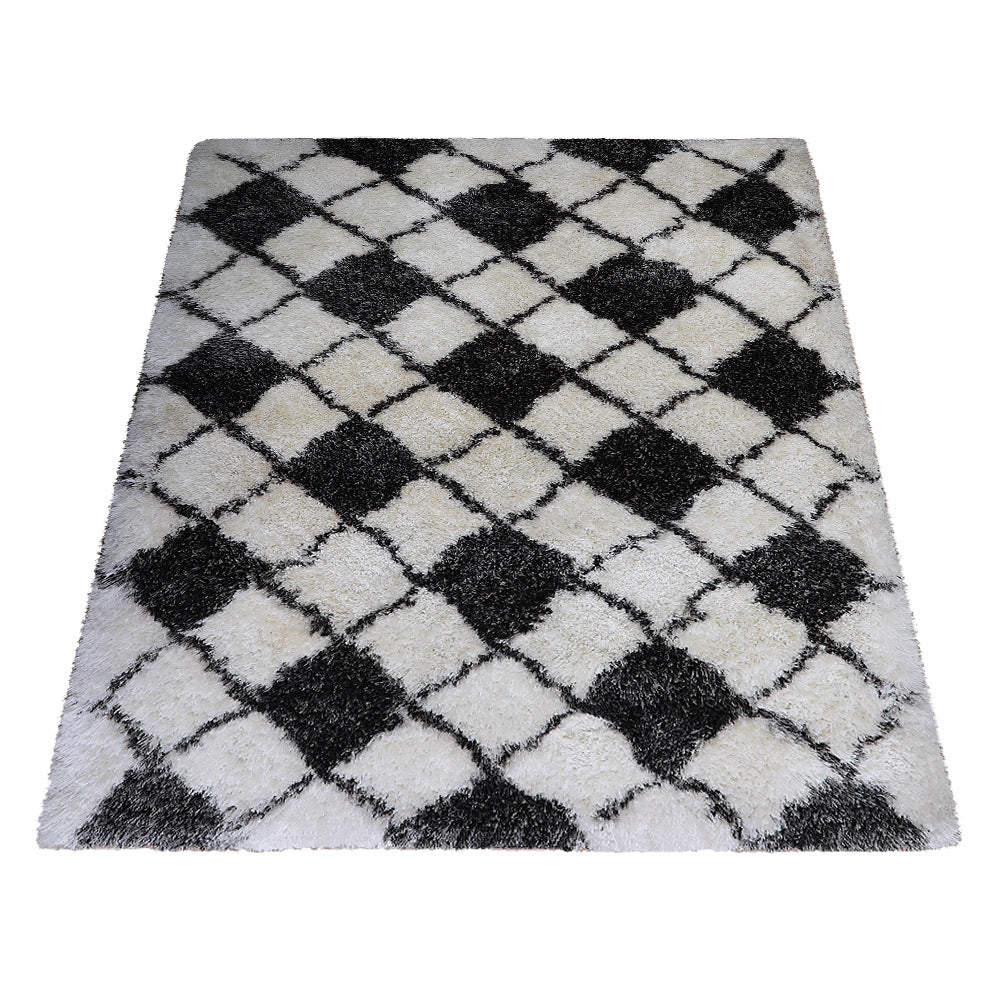 Mosaic Hand Tufted Shag Rug