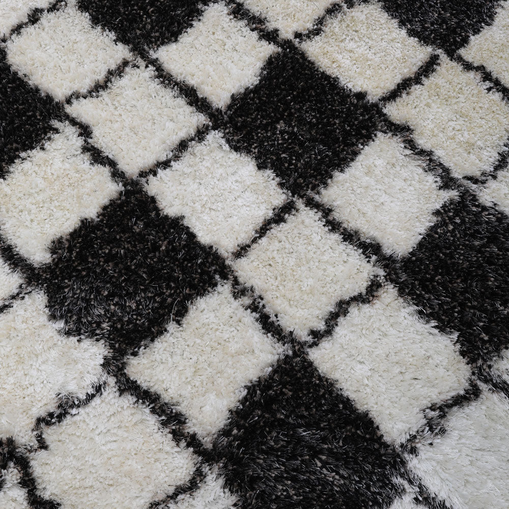 Mosaic Hand Tufted Shag Rug