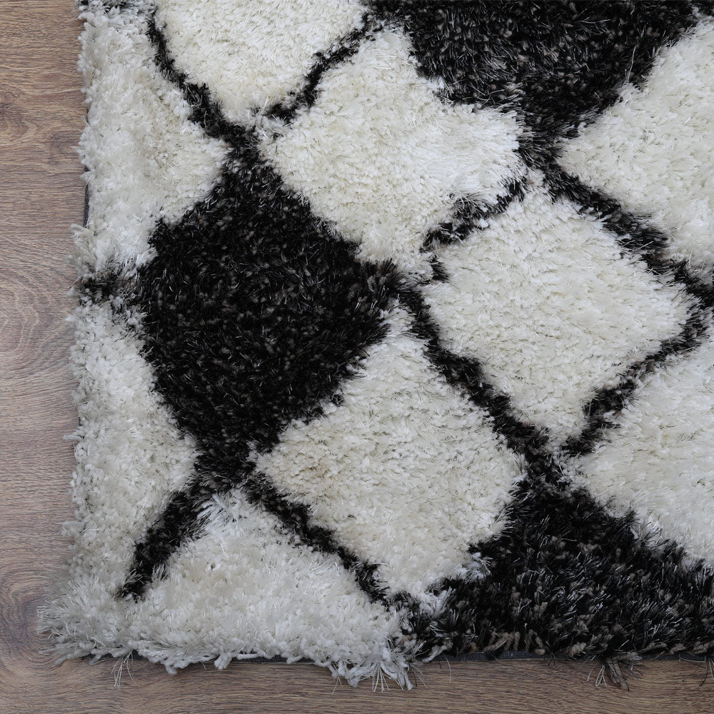 Mosaic Hand Tufted Shag Rug