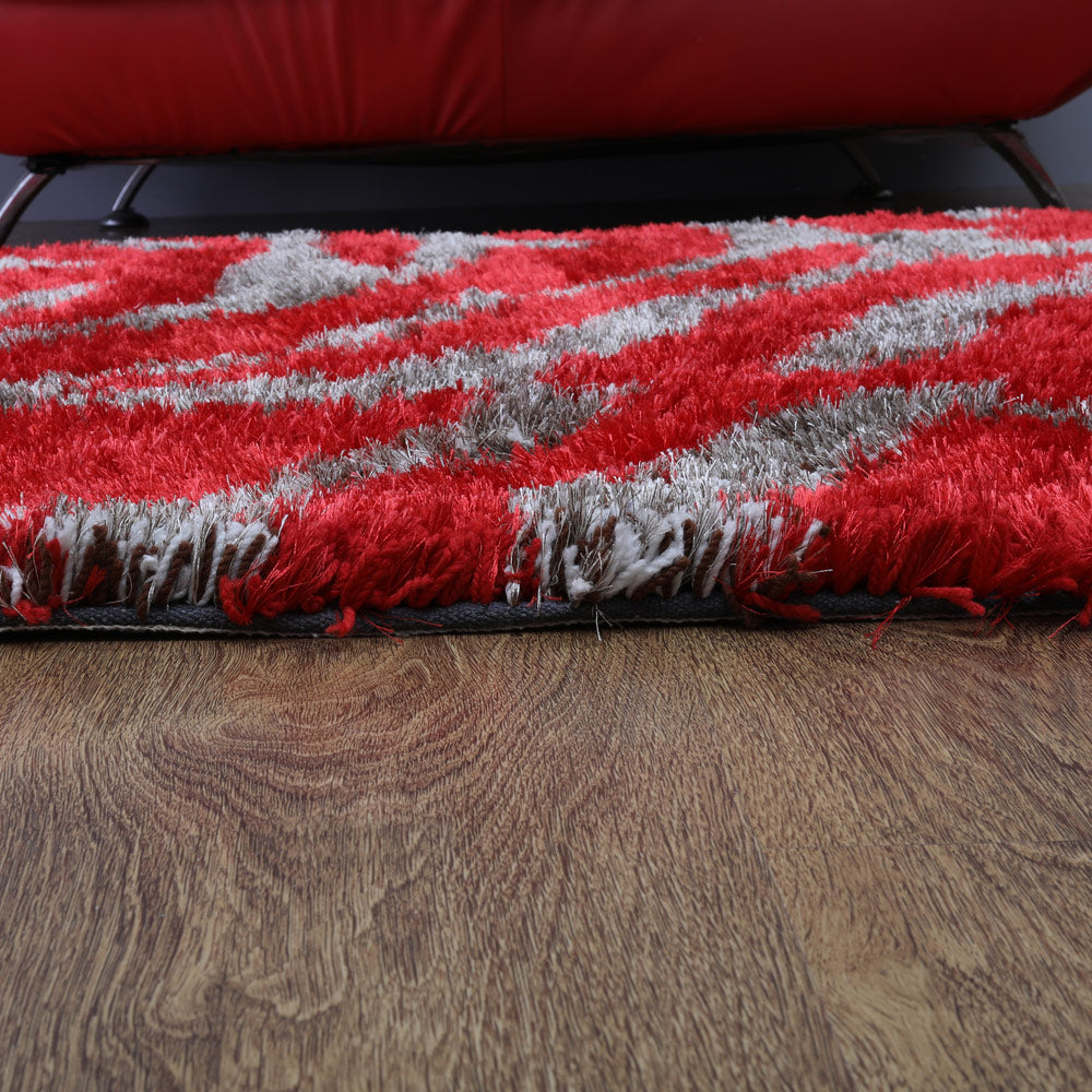 Ennis Hand Tufted Shag Polyester Area Rug