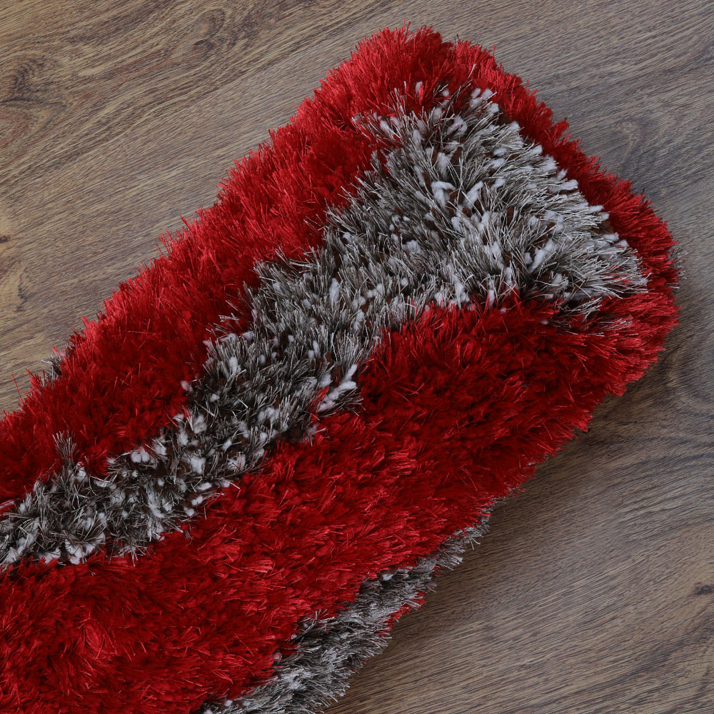 Ennis Hand Tufted Shag Polyester Area Rug