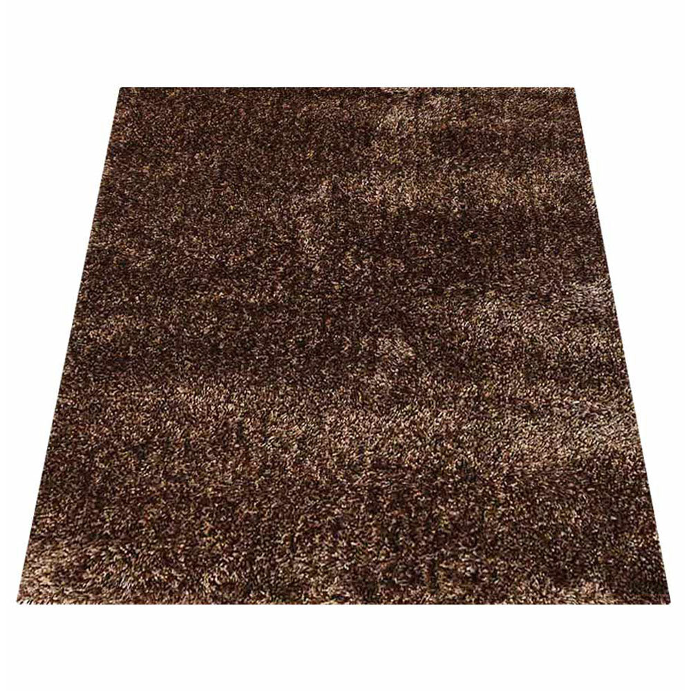 Beige Brown Hand Tufted Shag Rug